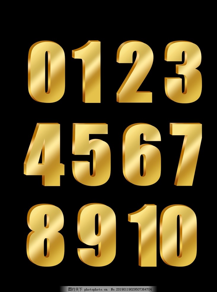 金属数字图片_设计案例_广告设计_